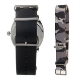 Folli Follie Black Leather Dress Watch